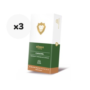 KÖNIGS Karmelowa kawa 3x 10 kapsułek do Nespresso®*