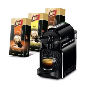 Ekspres Nespresso Inisia + kapsułki smakowe